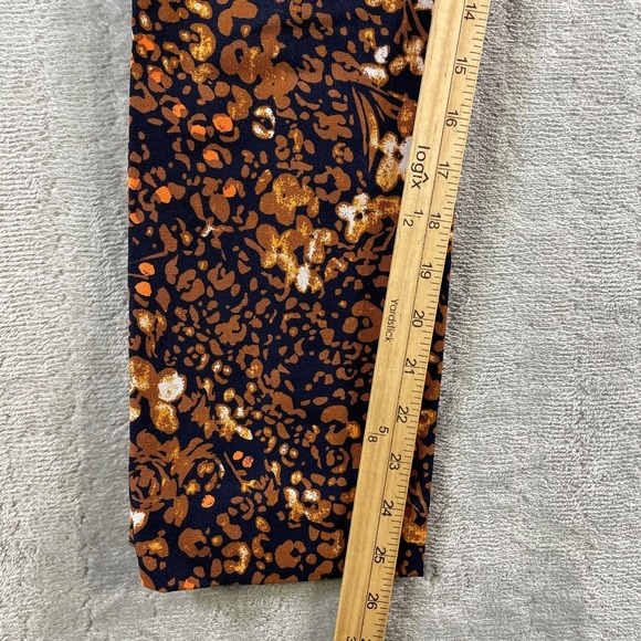 Anthropologie Pants The Essential Womens 4 Orange Slim Straight Floral Preppy - Picture 6 of 11